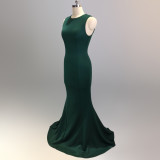 Bridal Wedding Long Formal Party Elegant Fishtail Engagement Evening Dress