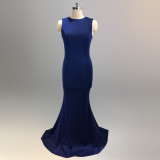Bridal Wedding Long Formal Party Elegant Fishtail Engagement Evening Dress