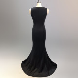 Bridal Wedding Long Formal Party Elegant Fishtail Engagement Evening Dress