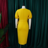 Women's High Waist Chic Plus Size African Dress
