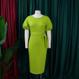 Women's High Waist Chic Plus Size African Dress