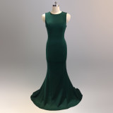 Bridal Wedding Long Formal Party Elegant Fishtail Engagement Evening Dress