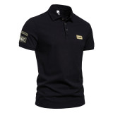 Summer Men'S Short-Sleeved Polo Shirt Casual Turndown Collar Short-Sleeved T-Shirt