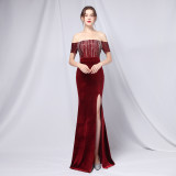 Long Super Fat Size Plus Size Fat Beauty Formal Party Evening Dress Mermaid Dress
