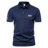 Summer Men'S Short-Sleeved Polo Shirt Casual Turndown Collar Short-Sleeved T-Shirt