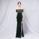 Long Super Fat Size Plus Size Fat Beauty Formal Party Evening Dress Mermaid Dress