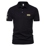 Summer Men'S Short-Sleeved Polo Shirt Casual Turndown Collar Short-Sleeved T-Shirt
