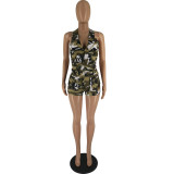 Women Summer Sexy Casual Top and Shorts Two-Piece Set