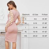 Women Floral Long Sleeve Round Neck Maxi Dress