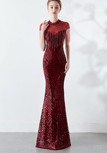 Evening Dress Spring Long Mermaid Slim Fit Formal Party Dress for Women