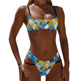 Custom Swim Caps No Minimum Custom Team Suits Women's Bikini Two Pieces Swimwear