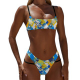 Custom Swim Caps No Minimum Custom Team Suits Women's Bikini Two Pieces Swimwear