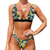 Custom Face Swimsuits Custom Tech Suits Women's Bikini Two Pieces Swimwear
