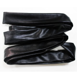 Plus Size Women pu Leather Shorts