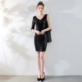 Formal Party Evening Dress Women's Short Sequin Party Dress