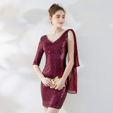 Formal Party Evening Dress Women's Short Sequin Party Dress