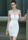 Women Elegant Strapless Formal Party Mini Evening Dress