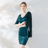 Formal Party Evening Dress Women's Short Sequin Party Dress