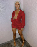 Women's Clothes Sexy Nightclub Deep V Low Cut Dress