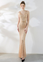 Evening Dress Formal Party Slim Fit Mermaid Annual Meeting Dress