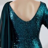 Formal Party Evening Dress Women's Short Sequin Party Dress
