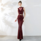 Evening Dress Formal Party Slim Fit Mermaid Annual Meeting Dress