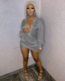 Women's Clothes Sexy Nightclub Deep V Low Cut Dress