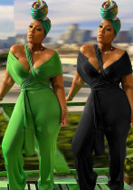 Sexy Slim Straps Lace-Up One-Piece Nightclub Jumpsuit For Women Sexy Slim Straps Lace-Up One-Piece Nightclub Jumpsuit For Women