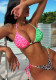 Women Sexy Bikini Leopard Two Pieces Swimwear