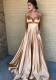 Summer Women's Sexy V Neck Dress Camisole Solid Color Sleeveless Fashion Evening Dress