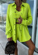 Casual Three-Piece Holidays Loose Pocket Women's Tank Shirt Shorts Set