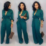 Women Sexy Solid Loose Jumpsuit