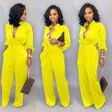 Women Sexy Solid Loose Jumpsuit