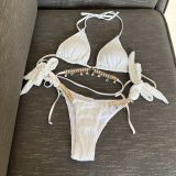Women Sexy Chain Two Pieces Swimwear
