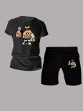Men's Summer Print T-Shirt Set