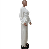 Women Sexy Solid Loose Jumpsuit