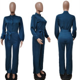 Women Sexy Solid Loose Jumpsuit