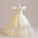 Children's long dress skirt puffy mesh princess dress girls' Children's Day costume
