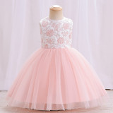 Girls Dress Infant One-year-old Dress Skirt Vest Mesh Skirt 0-5 Years Old Princess Dress Tutu Skirt