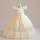 Children's long dress skirt puffy mesh princess dress girls' Children's Day costume