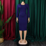 Spring Chic Slim Pencil Skirt Fashion Bodycon Africa Plus Size Dress