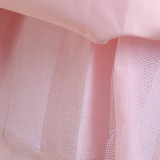 Princess Dress Children's Long Sleeve Tutu Skirt Birthday Party Show Long Dress