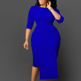 Ladies Fashion Chic Tonol Office Bodycon African Dress