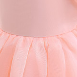 Children's princess dress with puff sleeves one-year-old dress tutu dress girl children's dress