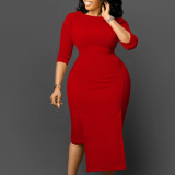 Ladies Fashion Chic Tonol Office Bodycon African Dress