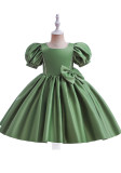 Children's clothing dress puff sleeve princess dress girl flower girl catwalk performance dress