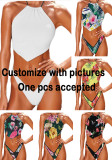 Custom Face Bathing Suit Women's Bikini Two Pieces Swimwear