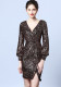 Women Sequined Formal Party Evening Dress
