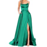Solid Color Bridesmaid Dresses Long Maxi Dress Slim Fit Off Shoulder Bridesmaid Evening Dress