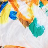 Women's Fashion Contrasting Color Sleeveless Wrap Maxi Dress